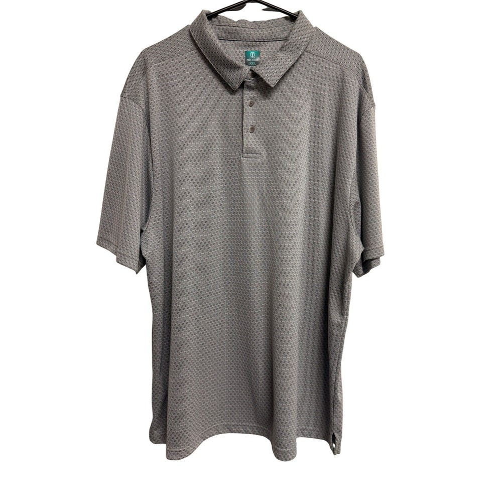 Pro Tour, Patterned Short Sleeve Button Up, Men's XXL